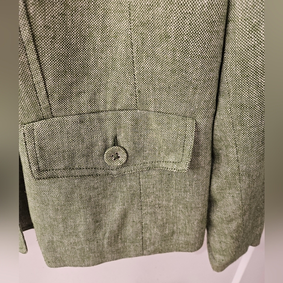 NWT - Linen Blend Coldwater Creek Green Blazer - Size XL - Picture 4 of 10